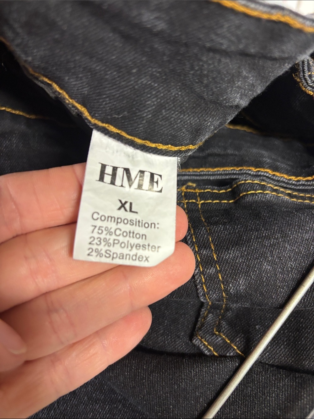 HME Women’s Black Bootcut Jeans with Contrast Stitching - Picture 2 of 5